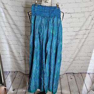 Sara Vintage Art of India Wide Leg Palazzo Pants NWT OS
